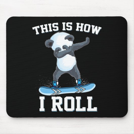 So nehme ich Panda Snowboarden Mousepad (Vorne)
