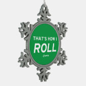 So nehme ich schneeflocken Zinn-Ornament (Links)