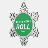 So nehme ich schneeflocken Zinn-Ornament (Rechts)