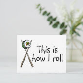 So nehme ich Sushi Postkarte (Stehend Vorderseite)