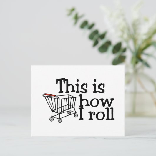 So nehme ich (Warenkorb) Postkarte (Stehend Vorderseite)