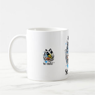 So Niedlich Cat Splash - Colorful Artistic Kitty C Kaffeetasse