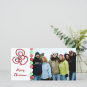 So Niedlich frohe Weihnachtsmäuse Feiertagskarte (Stehend Vorderseite)