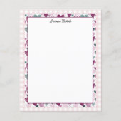 So Niedlich Gingham und Hearts Stationery (Vorderseite)