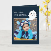 So niedlich ist es beängstigendes glückliches karte (Gelbe Blume)