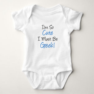 So niedlich muss griechisch sein baby strampler