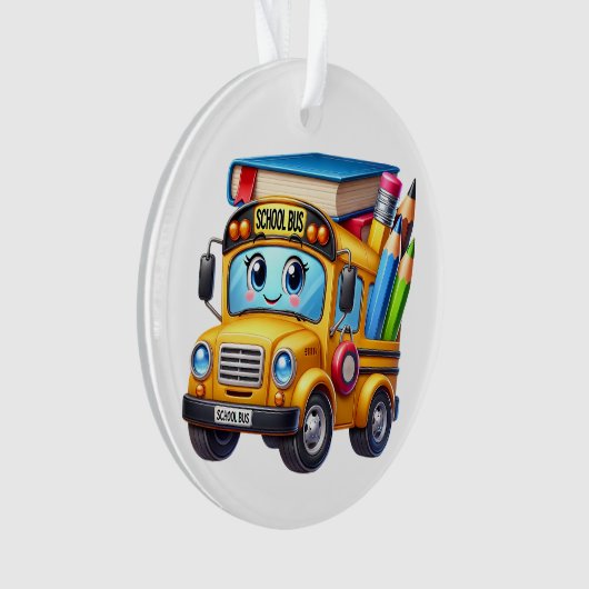 SO NIEDLICH School Bus Ornament (Vorderseite)