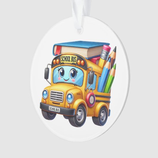 SO NIEDLICH School Bus Ornament (Vorderseite)