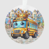 SO NIEDLICH School Bus Ornament (Vorderseite)