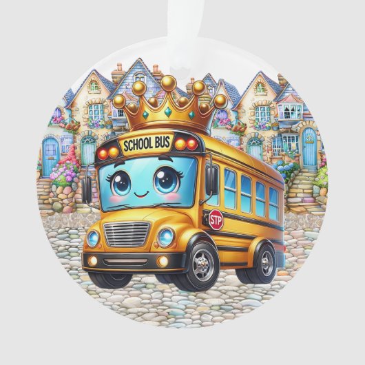SO NIEDLICH School Bus Ornament (Vorderseite)