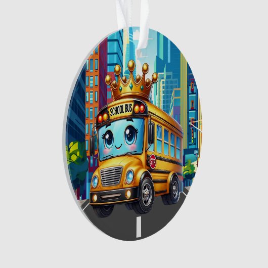 SO NIEDLICH School Bus Ornament (Vorderseite)