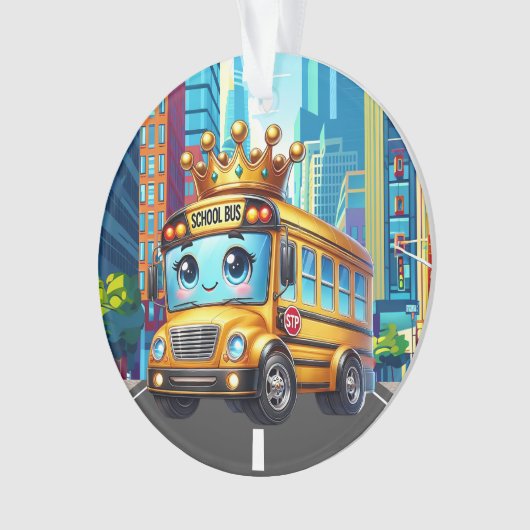 SO NIEDLICH School Bus Ornament (Vorderseite)