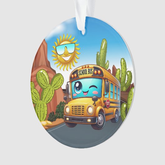 SO NIEDLICH School Bus Ornament (Vorderseite)