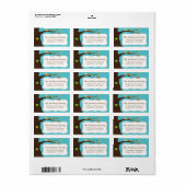 So Niedliche Birnen-Rahmen-Adressetikett Adressaufkleber (Vorne)