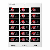 *SO NIEDLICHE CHRISTMAS PIGGY " mit *SNOW SCHRIFTA Adressaufkleber (Vorne)