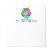 So Niedliche Owl Note Pad Notizblock (Vorderseite)