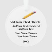 SO NIEDLICHER Schulbus Ornament (Rückseite)