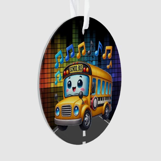 SO NIEDLICHER Schulbus Ornament (Vorderseite)