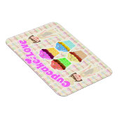 So Niedliches Cupcake-Design Magnet (Rechte Seite)