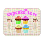 So Niedliches Cupcake-Design Magnet (Horizontal)