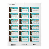 So Niedliches Monkey-Rahmen-Adressetikett Adressaufkleber (Vorne)