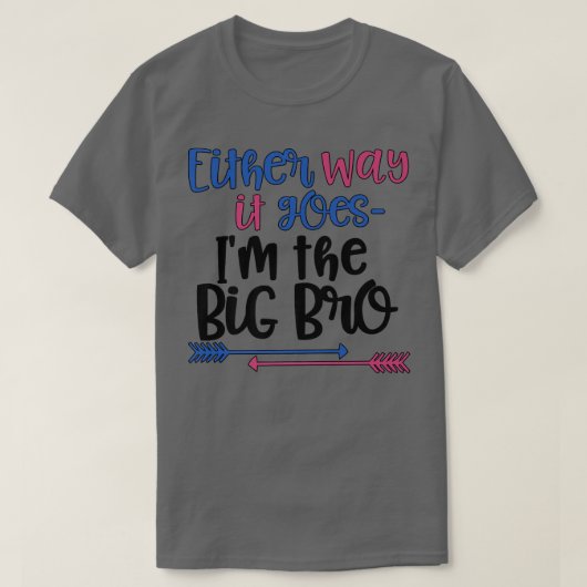 So oder so geht es in der Big-Bro-Gender-Enthüllun T-Shirt (Design vorne)