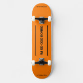 ...SO-OOO-BOARD-Skateboard: Orange verbrannt Skateboard (Vorderseite)