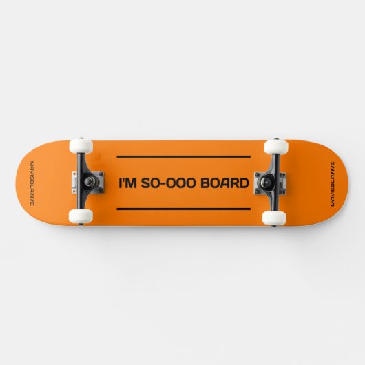 ...SO-OOO-BOARD-Skateboard: Orange verbrannt Skateboard (Horizontal)