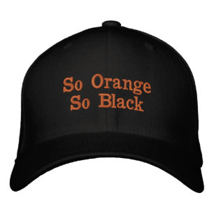 "So orange. Schwärzen Sie so" Hut mit "dem mutige