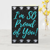 So Proud of You Glitter Graduation Card Karte (Gelbe Blume)