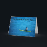 SO PROUTE VON IHNEN "SON", DER KAYAKS. KARTE<br><div class="desc">HABEN SIE EINEN **SON***,  WER LIEBEN NACH KAYAK UND NUR AM STRAND? NUN,  HIER IST EINE "COOLE KARTE" FÜR IHN. VIELEN DANK,  DASS SIE VON EINEM MEINER 8 STÄDTE GESCHAFFEN SIND.</div>