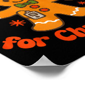 So Pumped For Christmas Gingerbread Diabetic Aware Poster (Ecke)