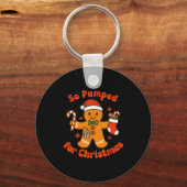 So Pumped For Christmas Gingerbread Diabetic Aware Schlüsselanhänger (Vorderseite)