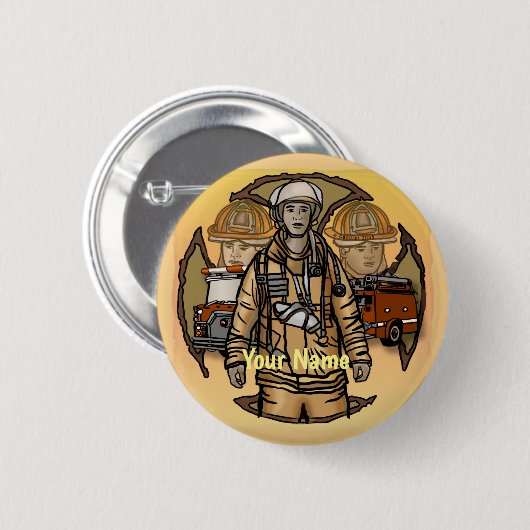 So ready Firefighter-Button Button (Vorne & Hinten)