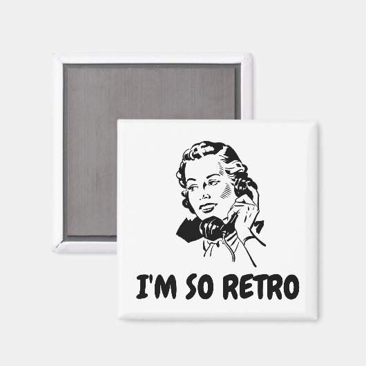 SO RETRO Funny Magnets, Hausfrau der 50er Jahre Magnet (Vorderseite/Rückseite)