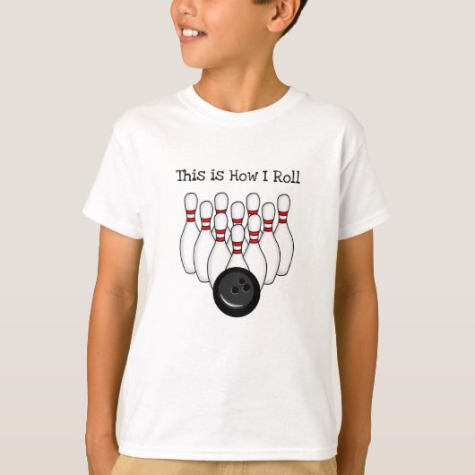 So Roll, Bowling Pun T-Shirt (Vorderseite)