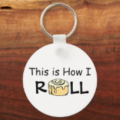 So Roll Cartoon Cinnamon Roll Funny Bun Schlüsselanhänger (Vorderseite)
