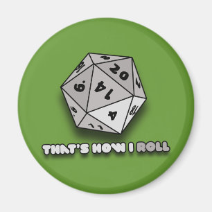 So Roll d20 Magnet