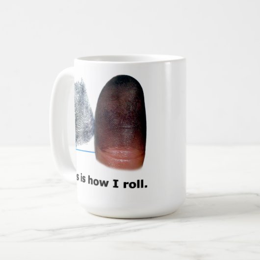 So Roll - Fingerprint Tasse (Vorderseite Links)