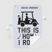 So Roll Funny Golfing Custom Golfer Golfhandtuch (Insitu)