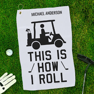 So Roll Funny Golfing Custom Golfer Golfhandtuch