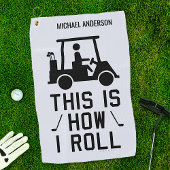 So Roll Funny Golfing Custom Golfer Golfhandtuch