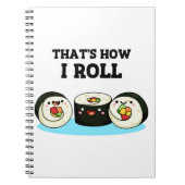 So Roll Funny Sushi Roll Pun Notizblock (Vorderseite)
