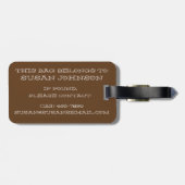 So Roll ich Abendbrotwalzen Sonnenlicher Feinschme Gepäckanhänger (Rückseite horizontal)