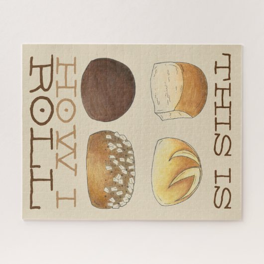 So Roll ich Abendbrotwalzen Sonnenlicher Feinschme Puzzle (Horizontal)