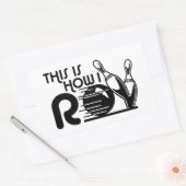 So Roll ich Bowling Rechteckiger Aufkleber (Umschlag)