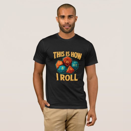 So Roll ich D20 Dice T - Shirt-Funny DnD Game T-Shirt (Vorne ganz)
