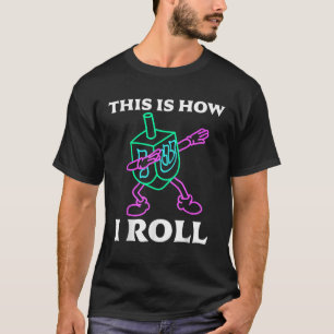 So Roll ich Dreidel Dabbing Chanukah Geschenke T-Shirt