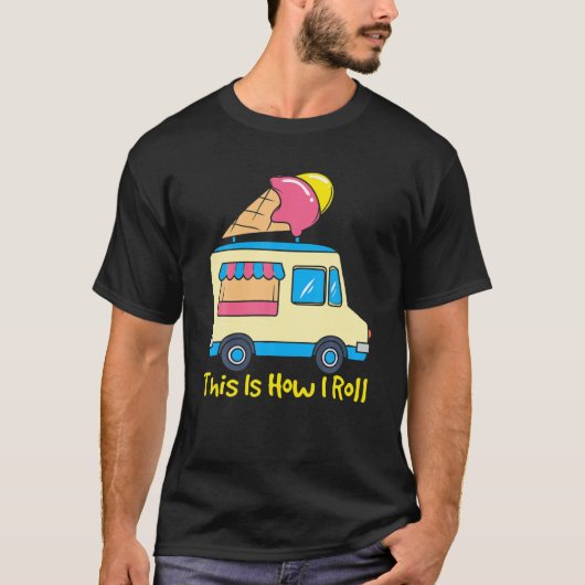 So Roll ich Funny Gelato Niedlich Summer Ice Cr T-Shirt (Vorderseite)
