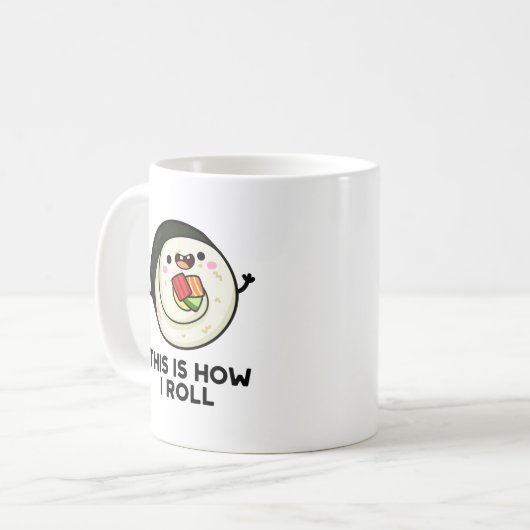 So Roll ich Funny Sushi Pub Kaffeetasse (Vorderseite Links)